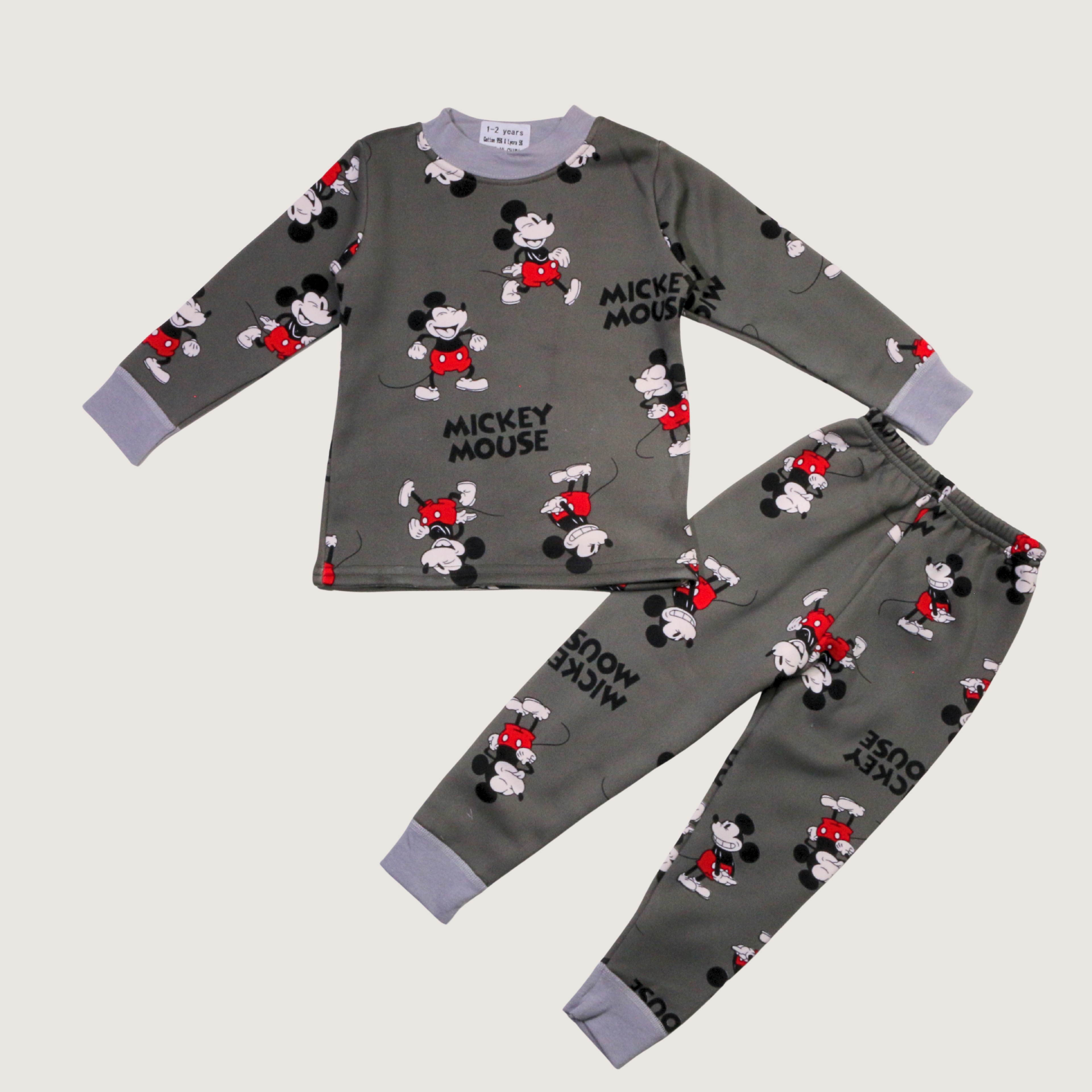 بيجامة كات ماري الوردية بأكمام طويلة (بنات)