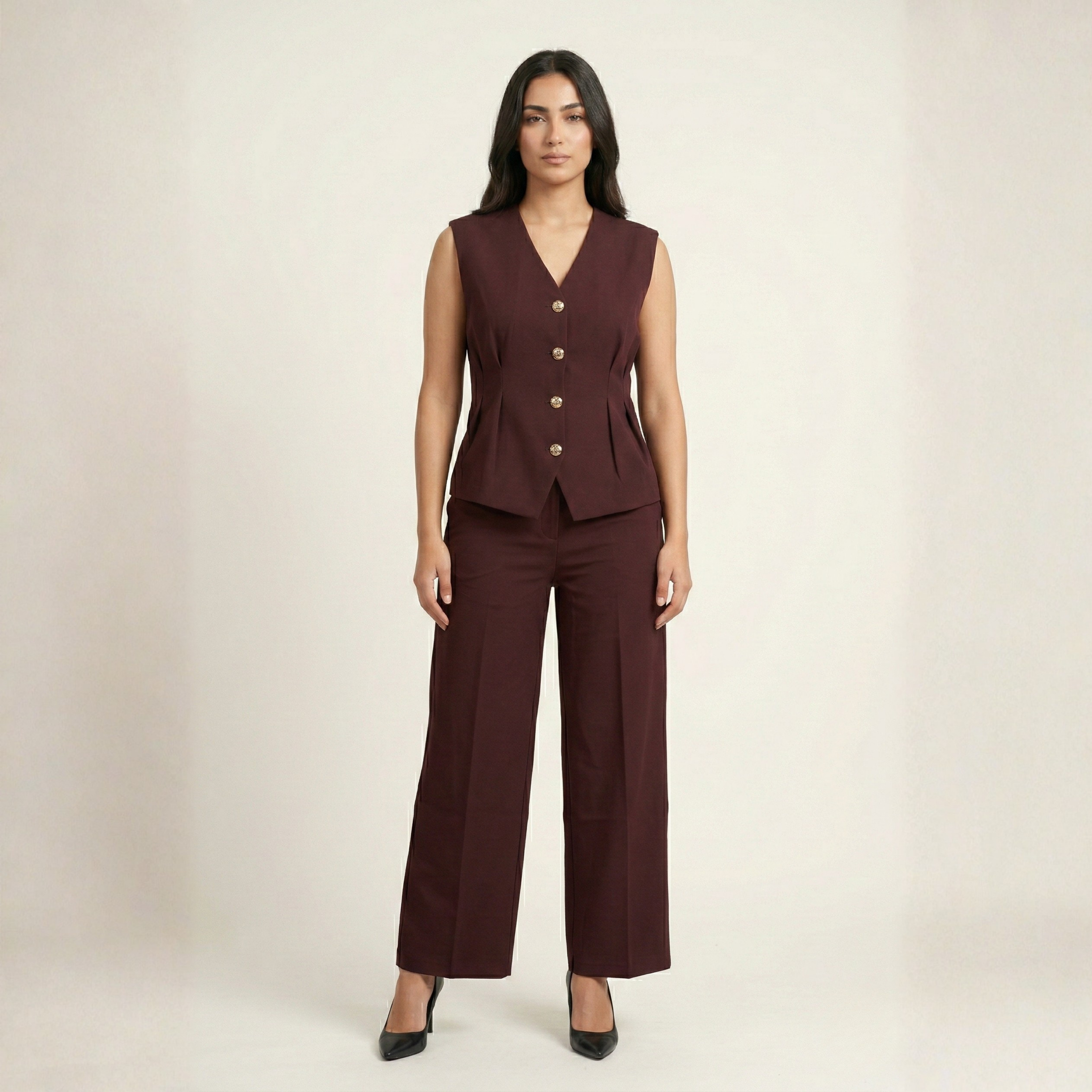Womens Vest & Pant Set 6215