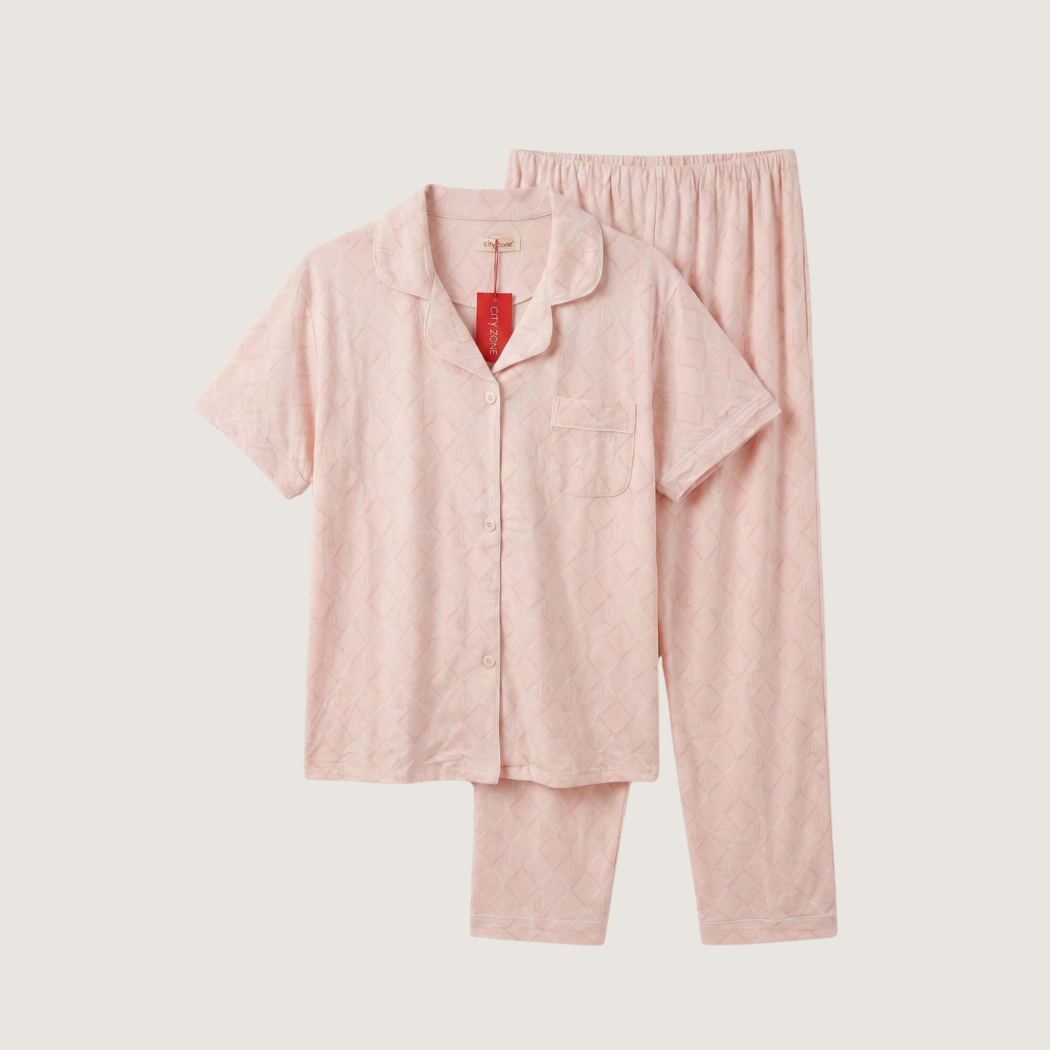 Womens Lycra Cotten Pyjama Set Jumbo 728713