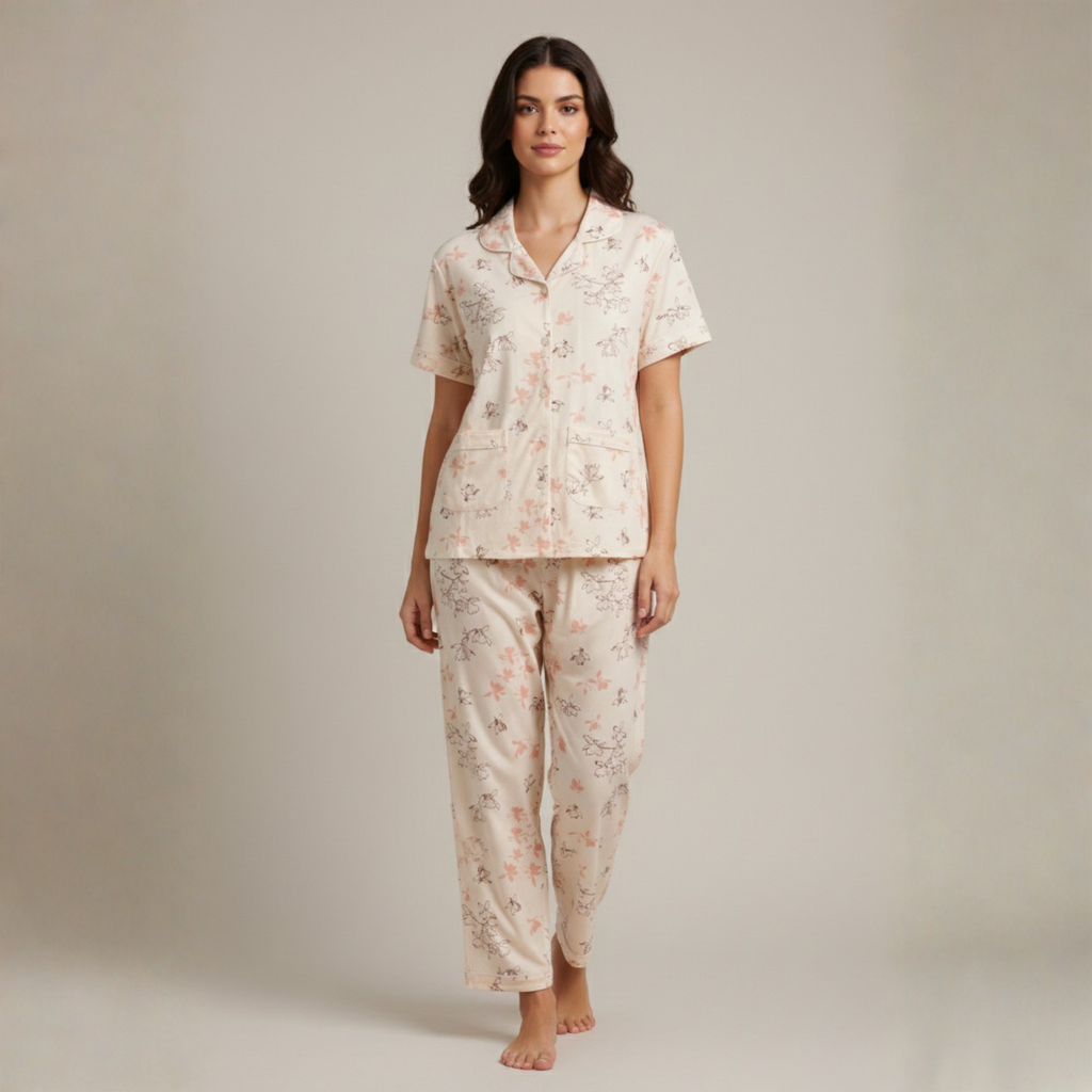 Womens Cotton Pyjama Set Jumbo 707315-M