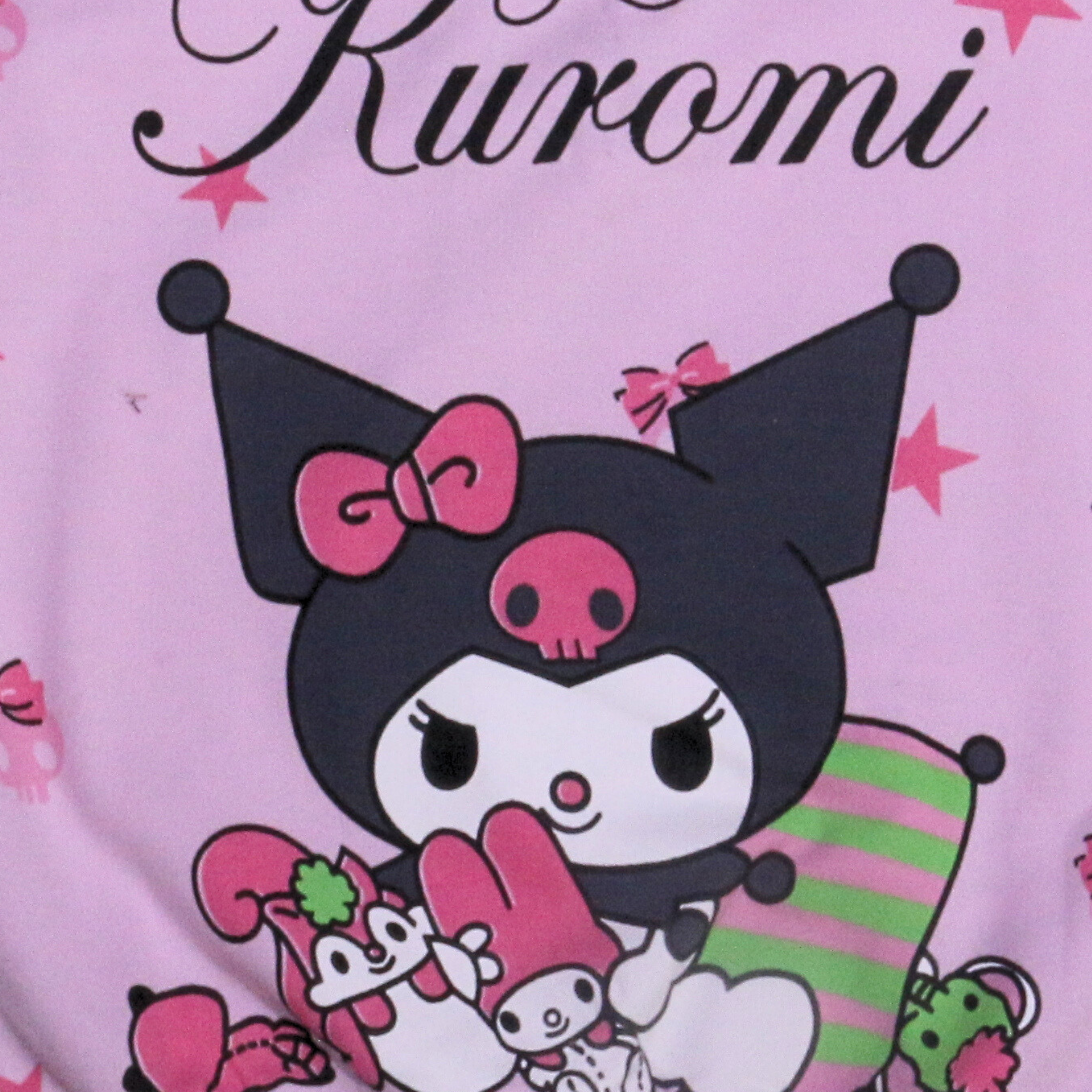 بيجامة كات ماري الوردية بأكمام طويلة (بنات)