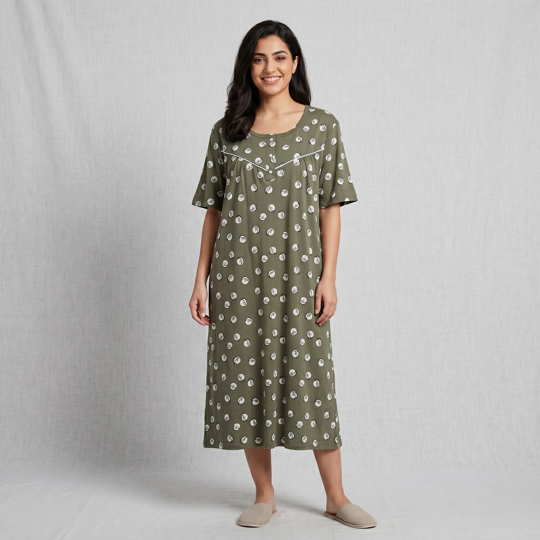 Womens Midi Moon Flower