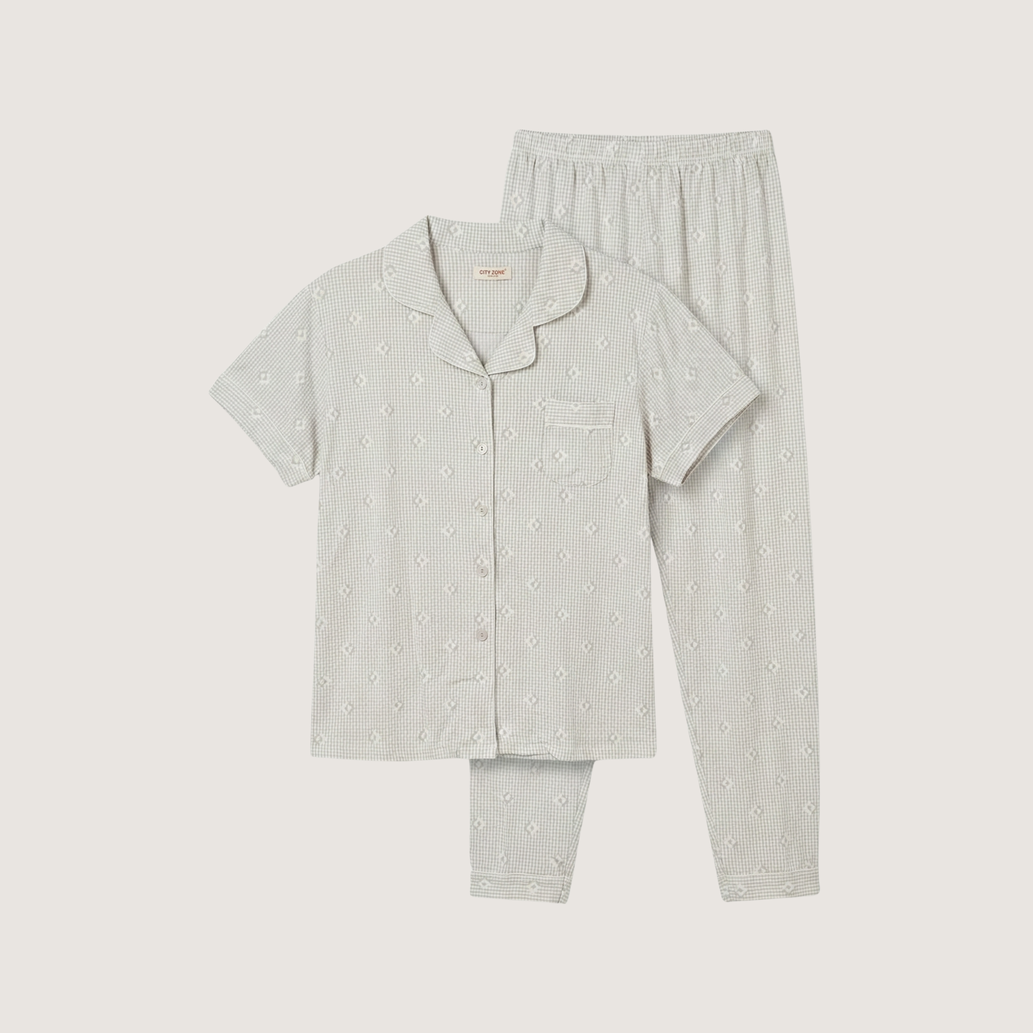 Womens Lycra Cotten Pyjama Set Jumbo 728711