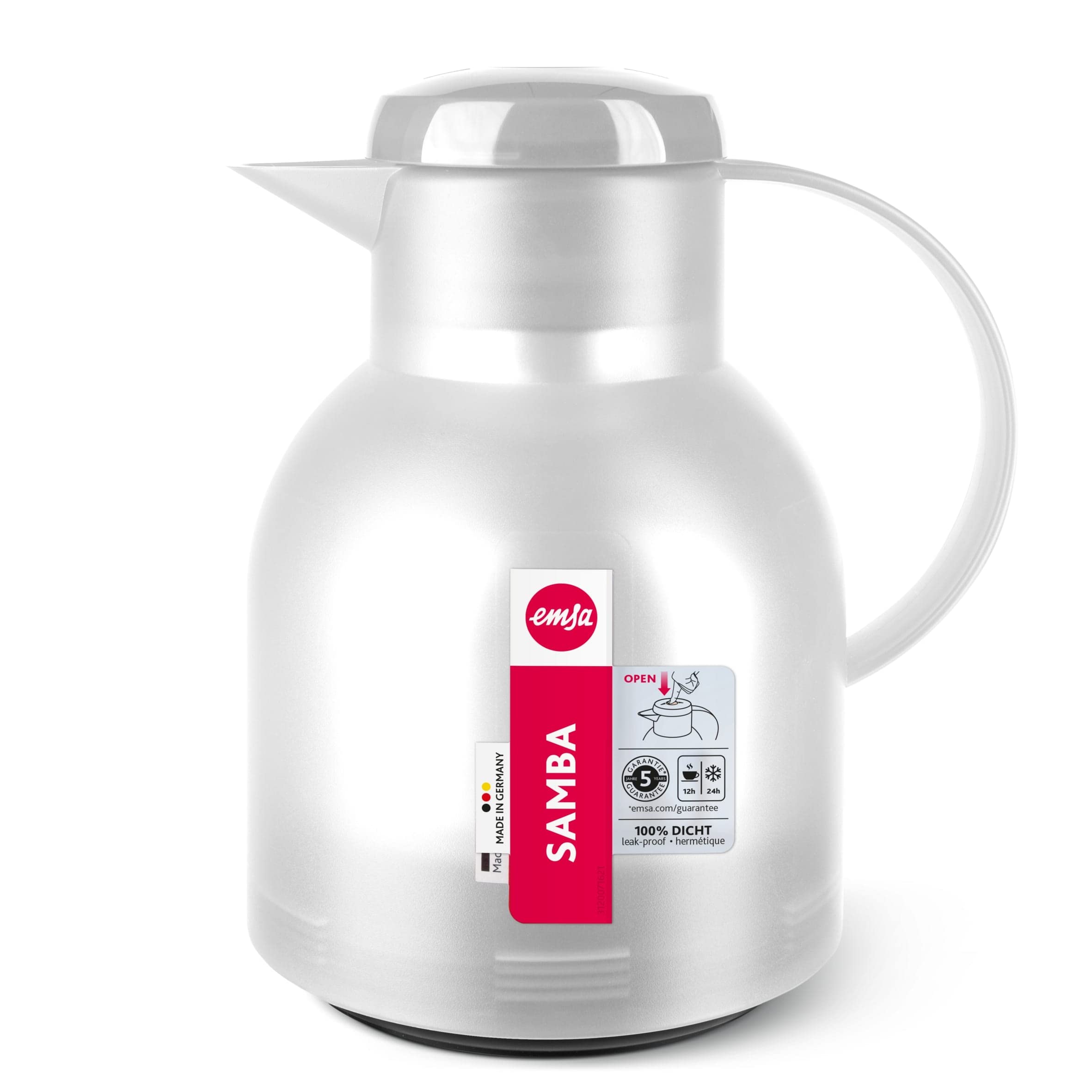 White Thermo Pot 1 Liter Samba Emsa HEM5178