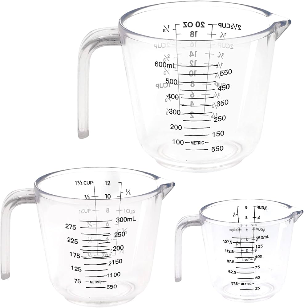مكيال اكلريك 3 قطع