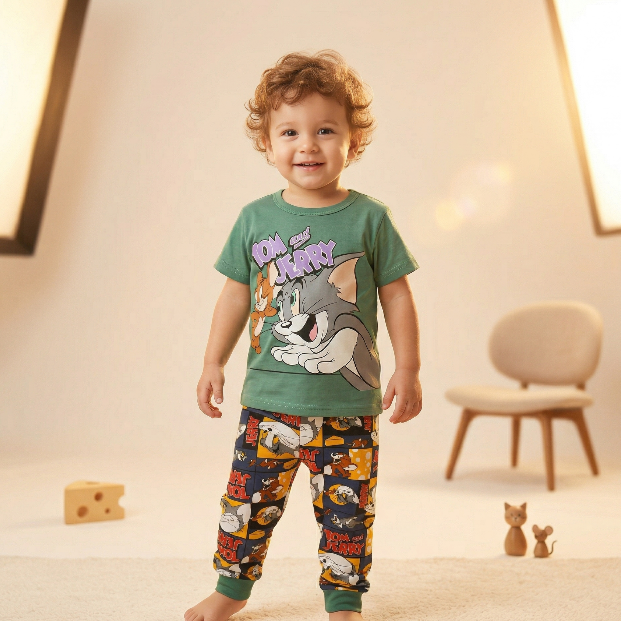 T&J Green Kids H\S Pajamas