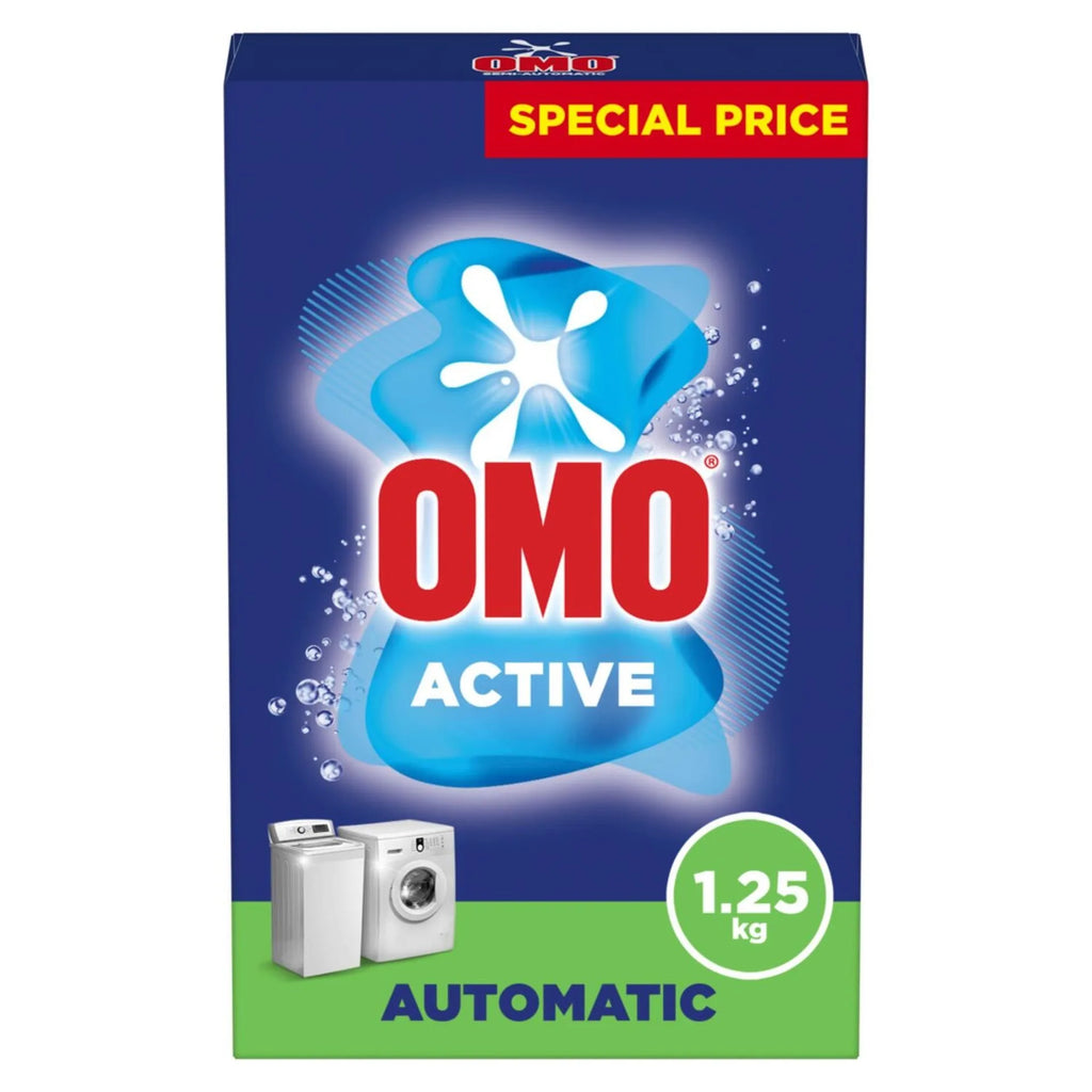 Omo Automatic Powder Laundry Detergent Active 1.25 kg