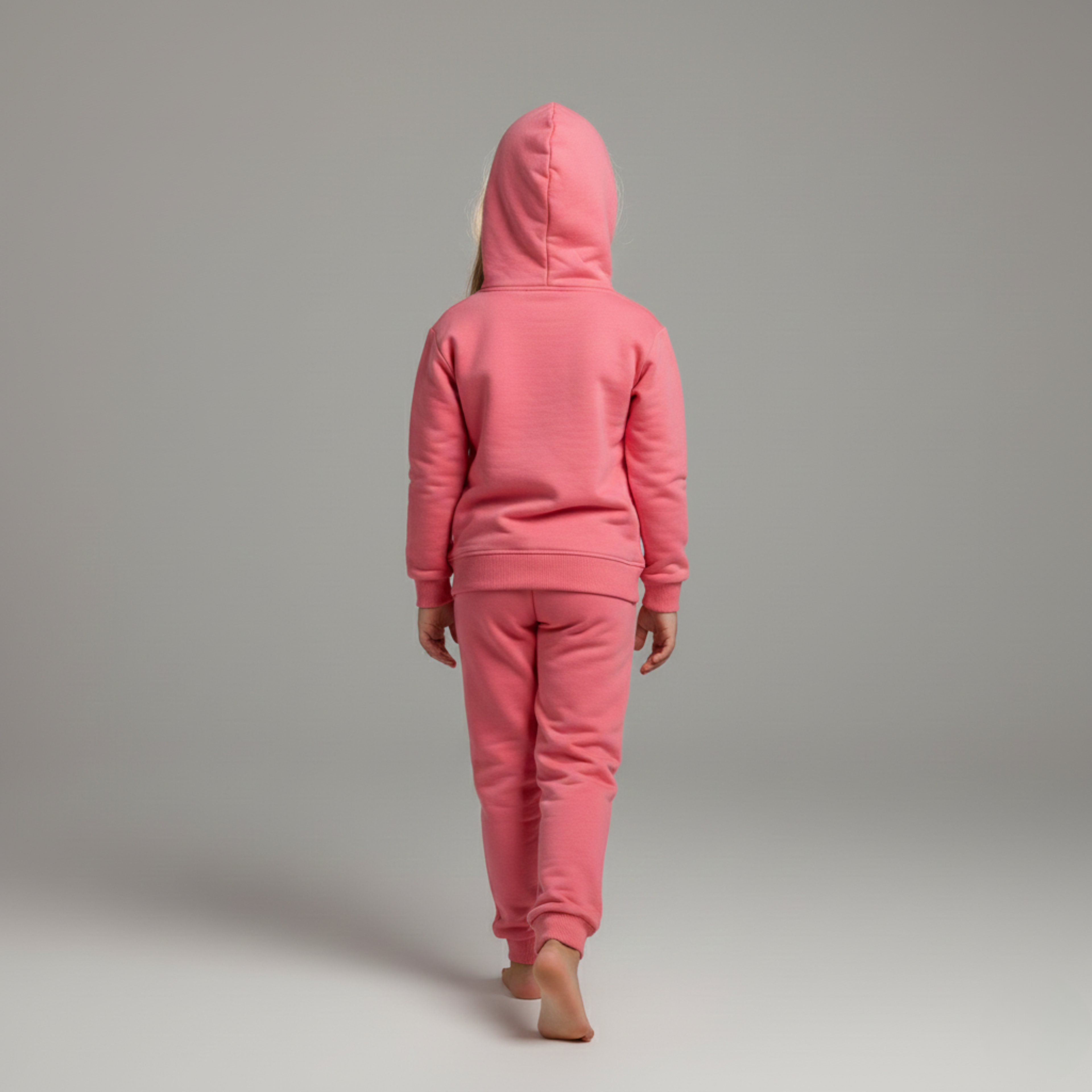 بيجامة كات ماري الوردية بأكمام طويلة (بنات)