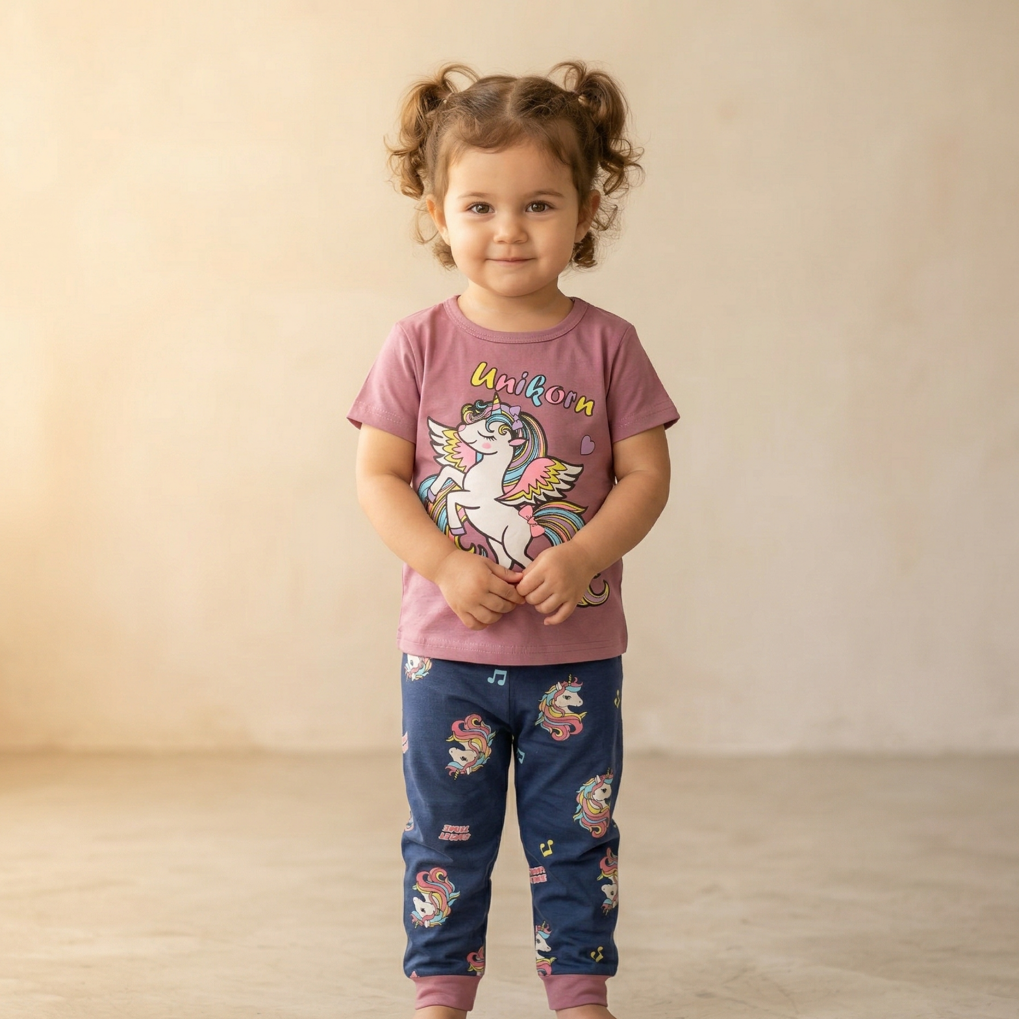 Unicorn Heart Kids H\S Pajamas