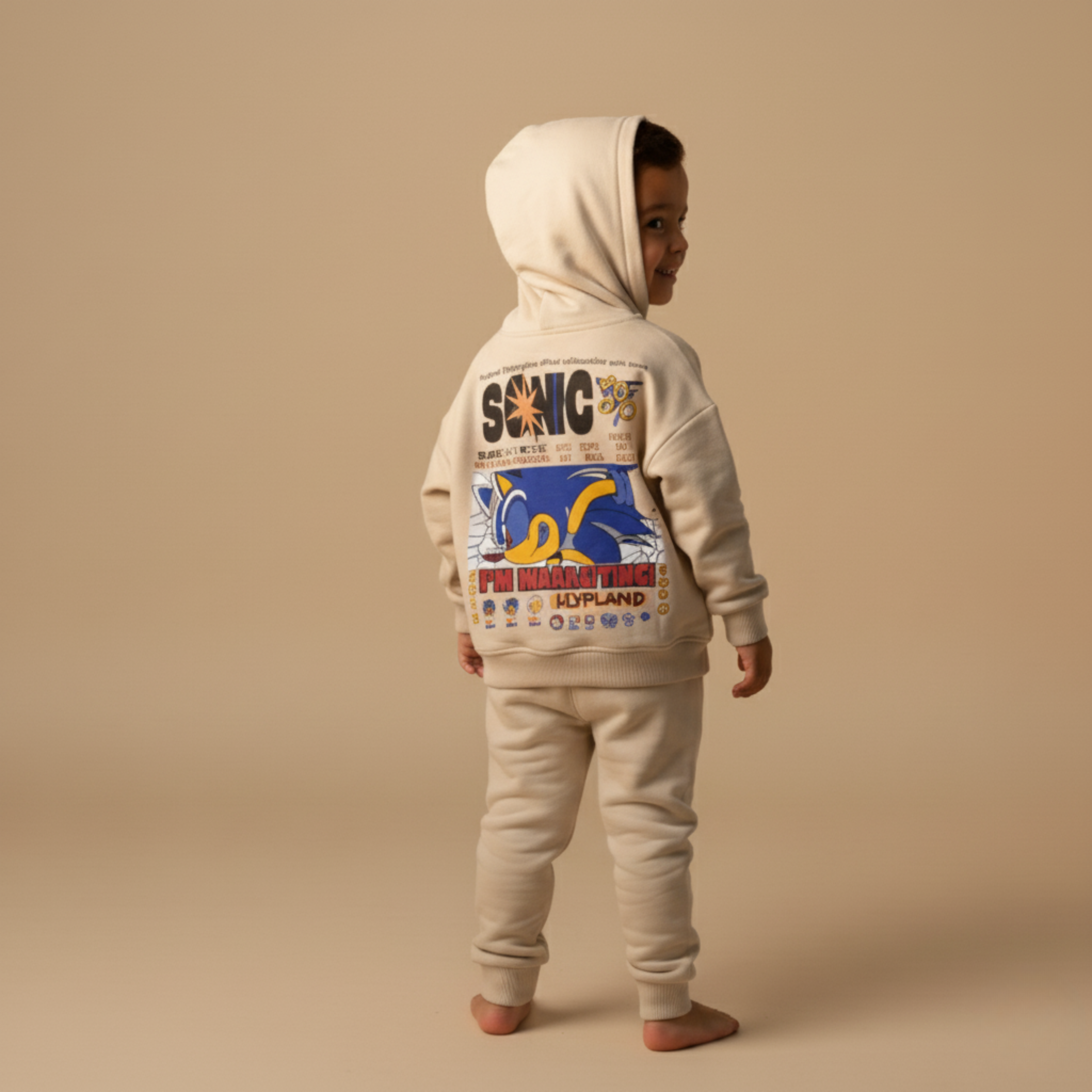 بيجامة كات ماري الوردية بأكمام طويلة (بنات)