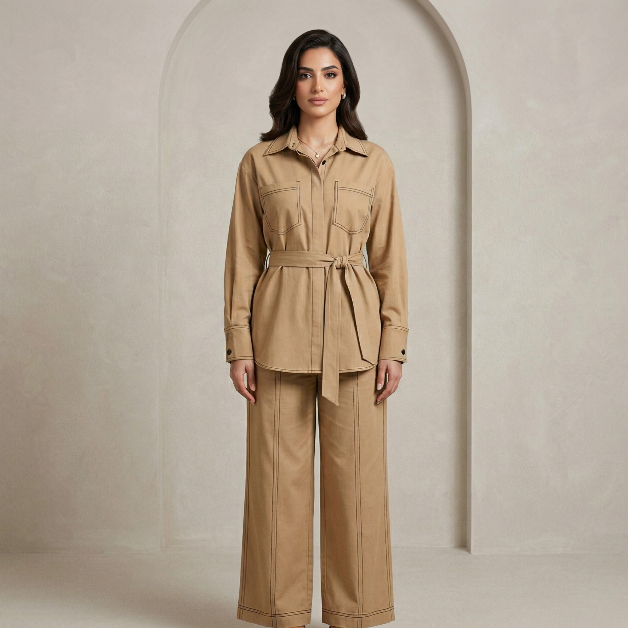 طقم نسائي قطعتين 0439