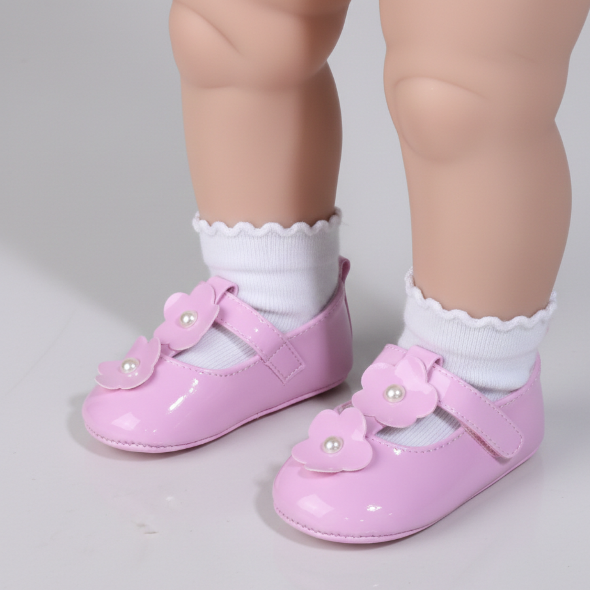 GIRLS BABY SHOES WITH SOCKS 7
