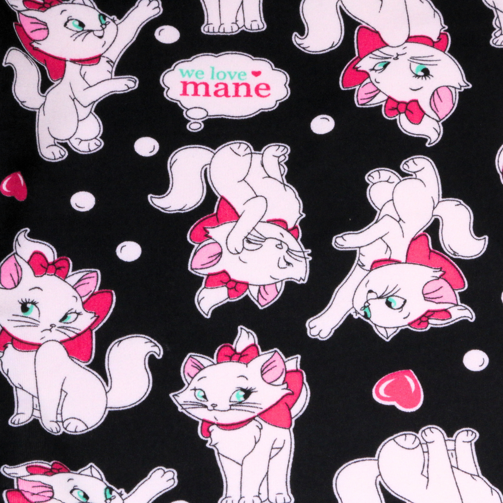 Cat Marie Black Long-Sleeves Pajamas (Girls)
