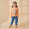 Cry Girl Orange Long-Sleeves Pajamas (Girls)