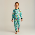 MISBAH - Flowers Blue Long-Sleeves Pajamas (Girls)