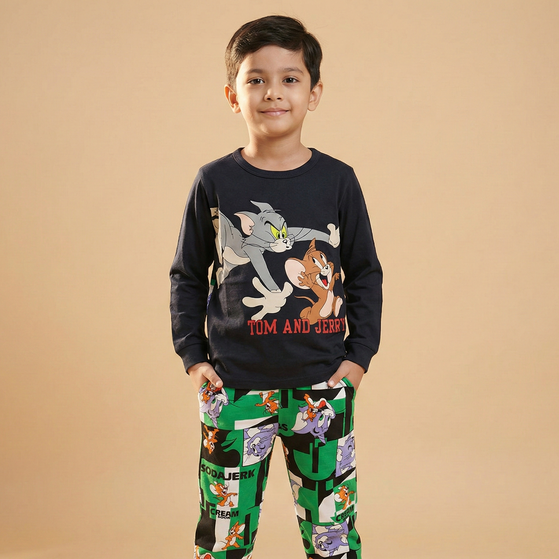 Tom&Jerry Boys L/S Pajamas
