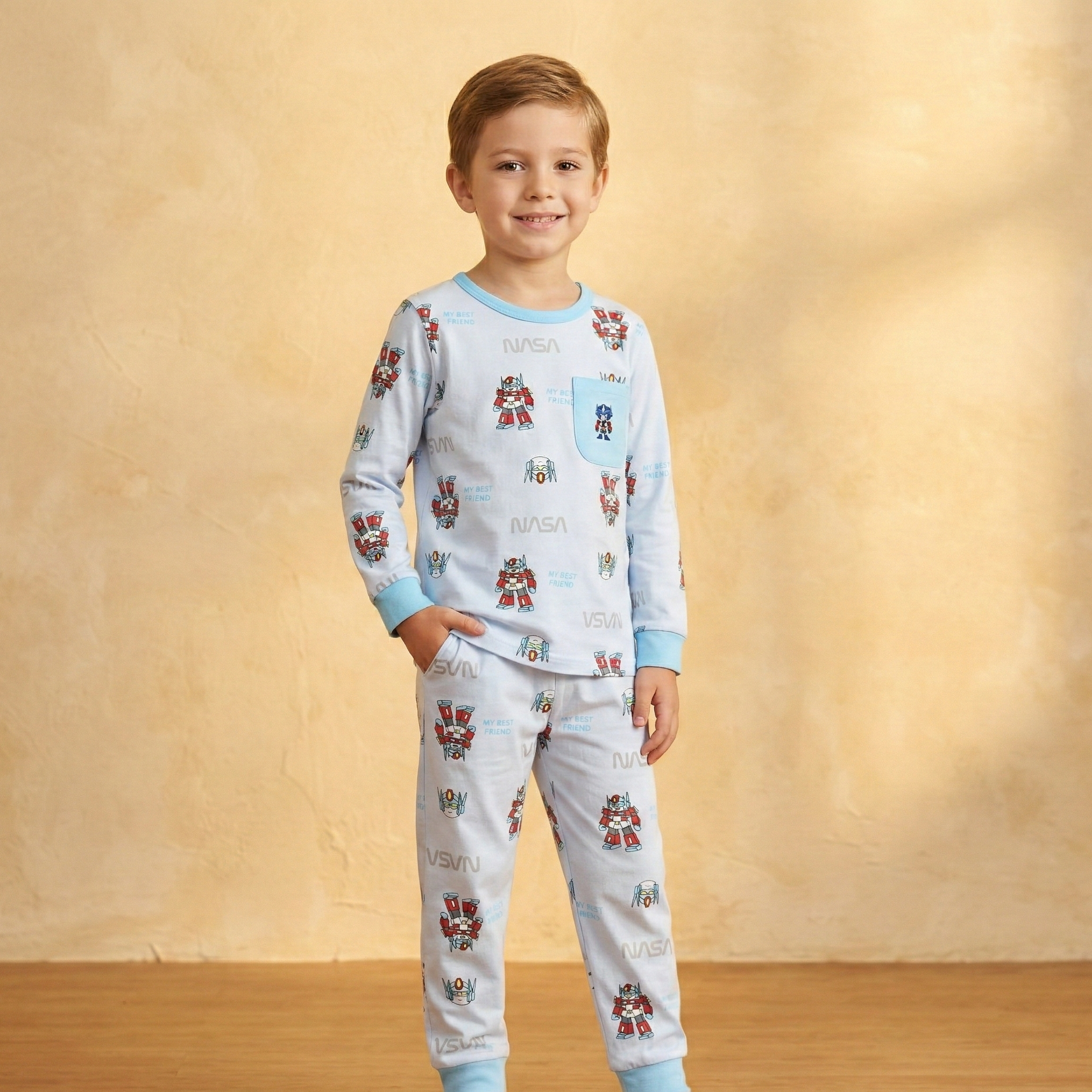 NASA Boys L/S Pajamas