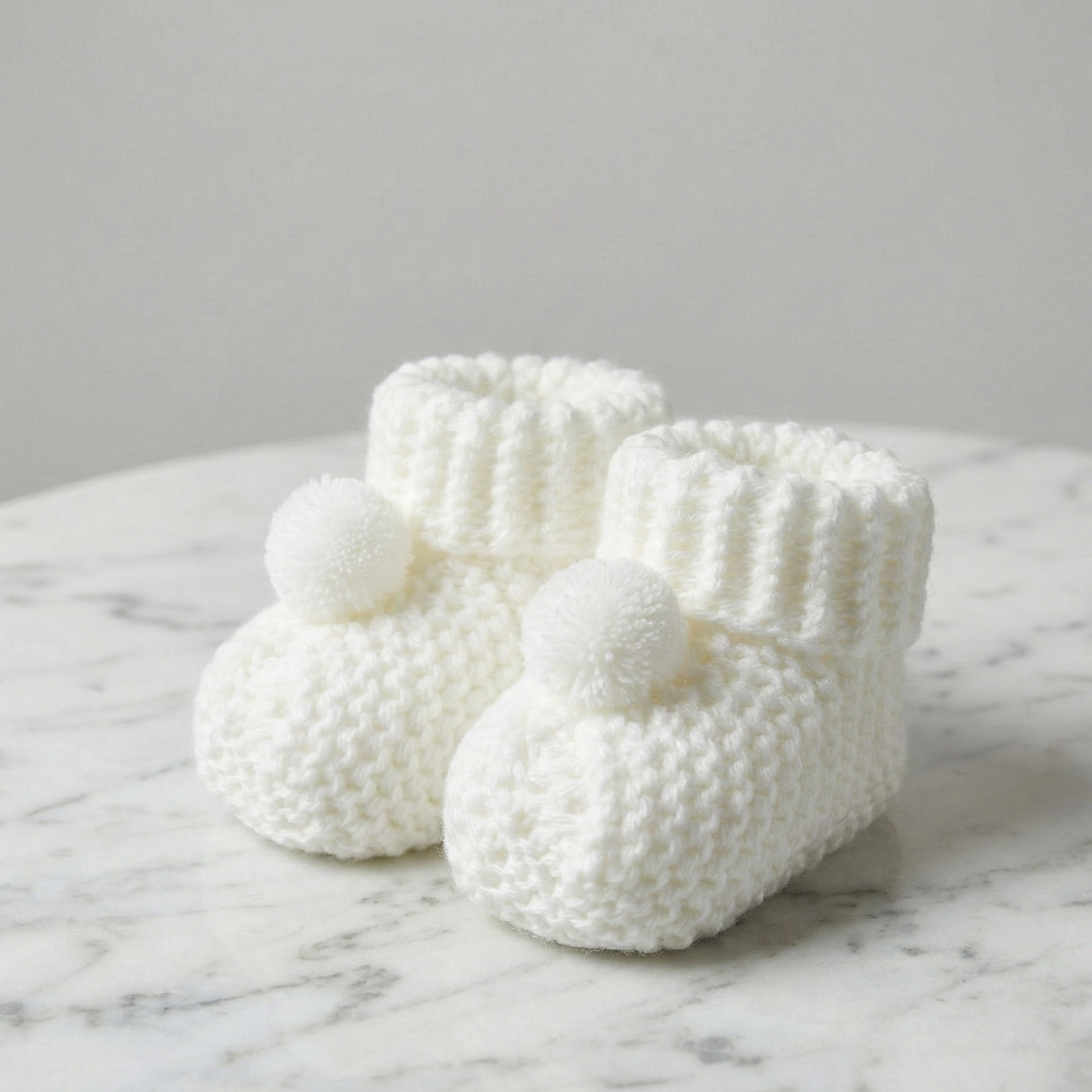 GIRLS BABY SHOE SOCKS WHITE