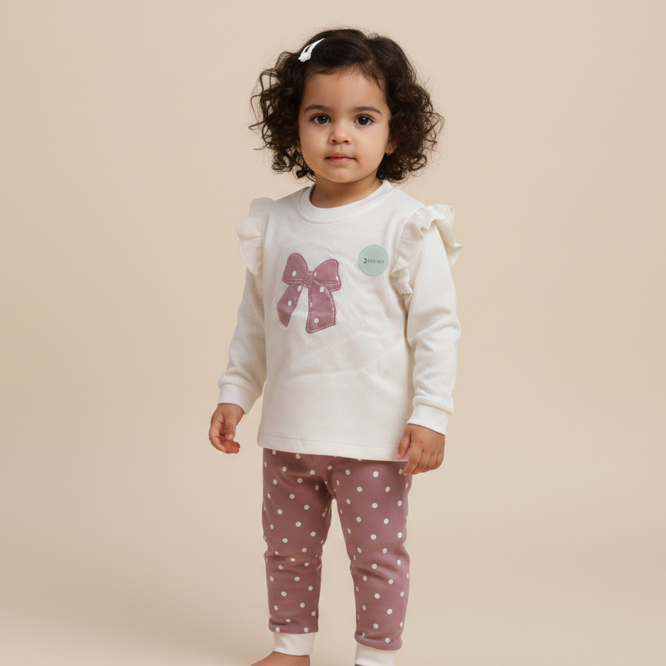 Long Sleeves Printed Baby 2 PCS Suit Set 117-09