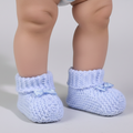 GIRLS BABY SHOE SOCKS BLUE