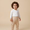 Cotton Round Neck Long Sleeves Sleepsuit 116-04