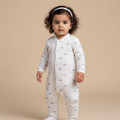 Cotton Round Neck Long Sleeves Sleepsuit 116-02