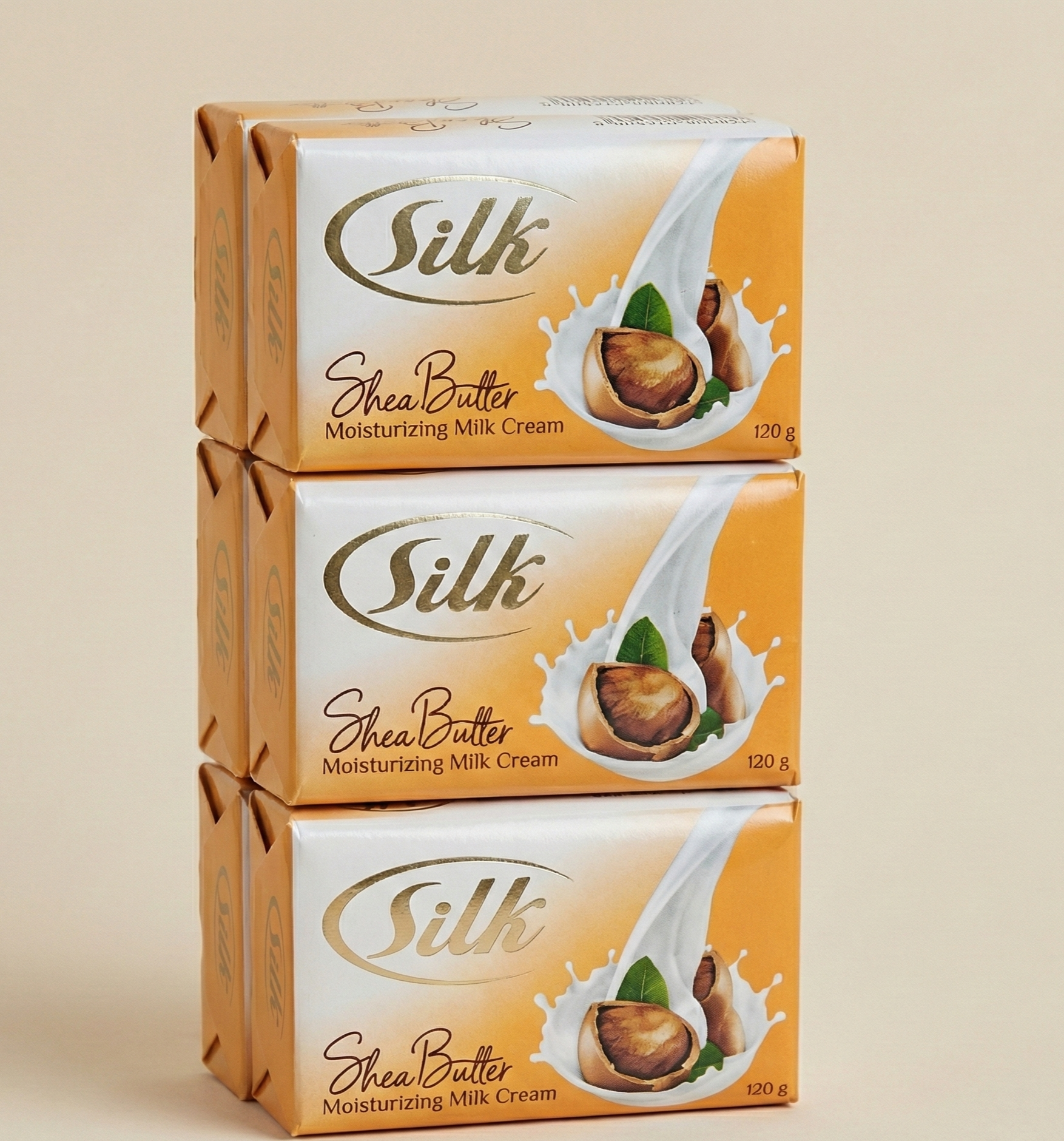 Silk Soap Shea Butter, 6x120g
