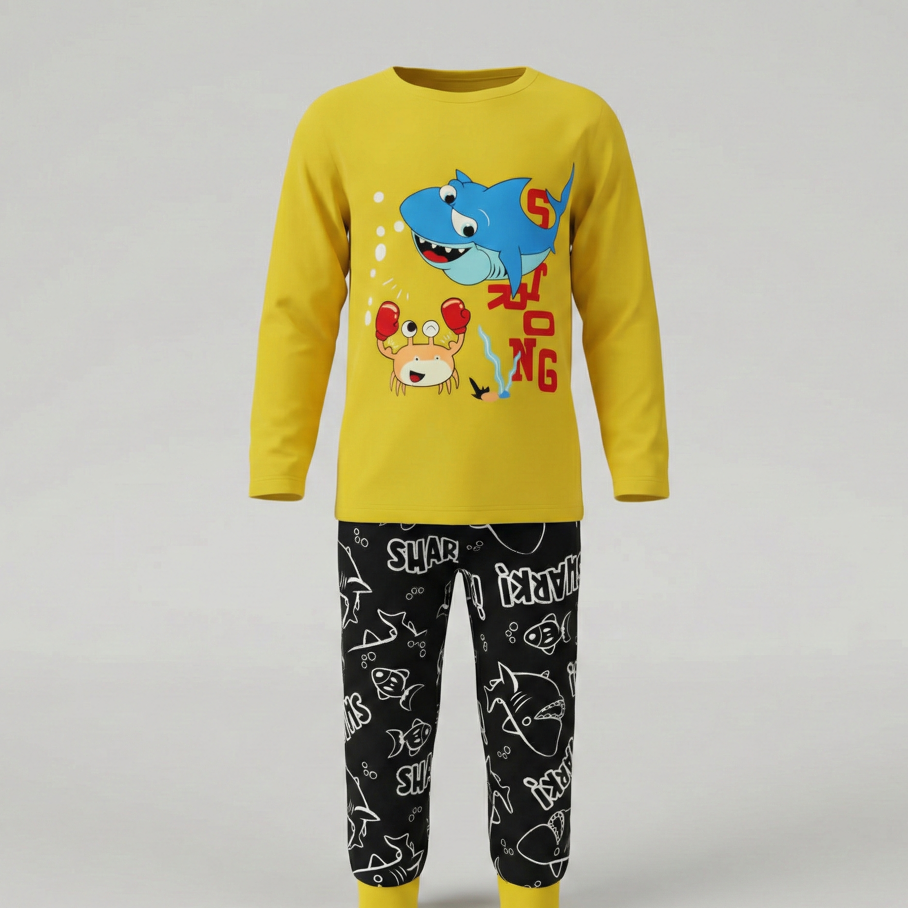 Shark Strong Boys L/S Pajamas