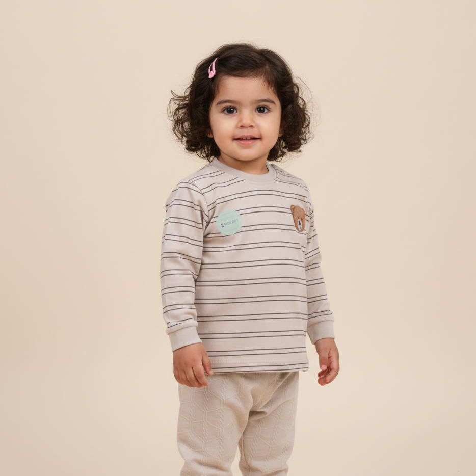 Long Sleeves Printed Baby 2 PCS Suit Set 117-01