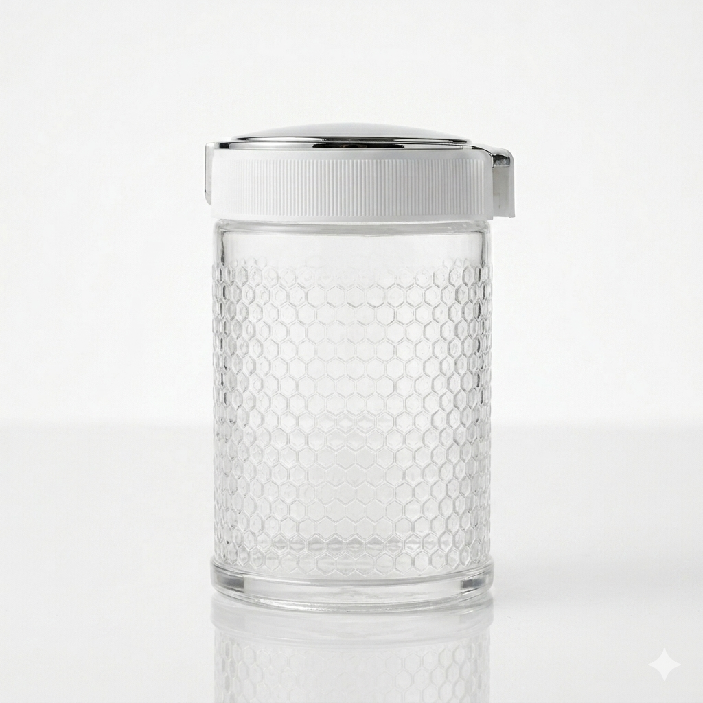 بطرمان غطاء فضي مع قفل مقاس 1000 ملي