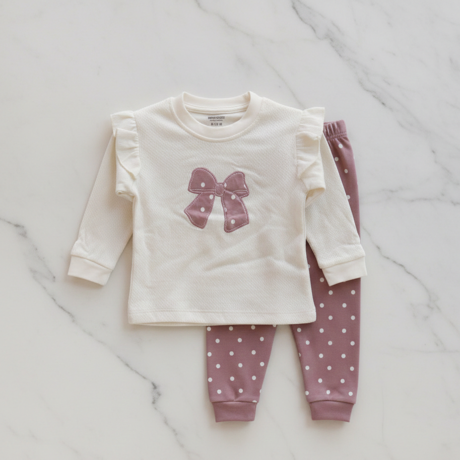 Long Sleeves Printed Baby 2 PCS Suit Set 117-09