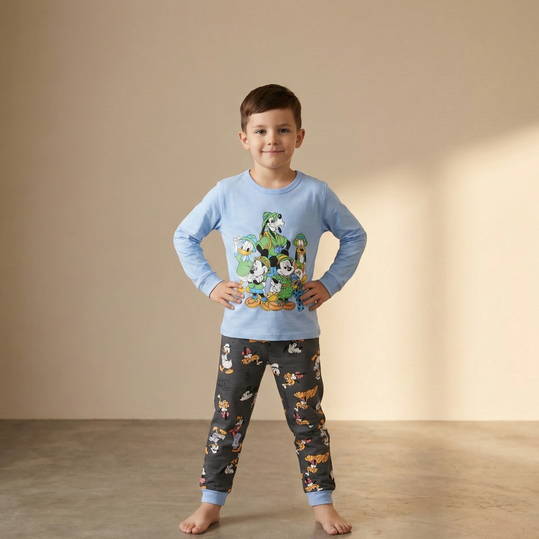 Disney Blue Boys L/S Pajamas