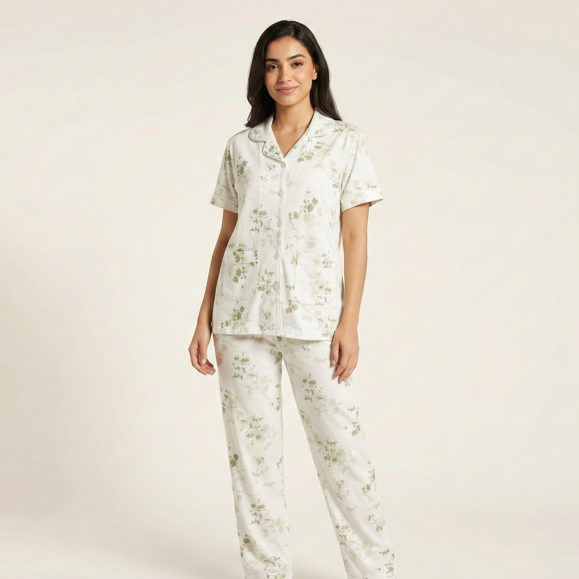 Womens Cotton Pyjama Set 707312