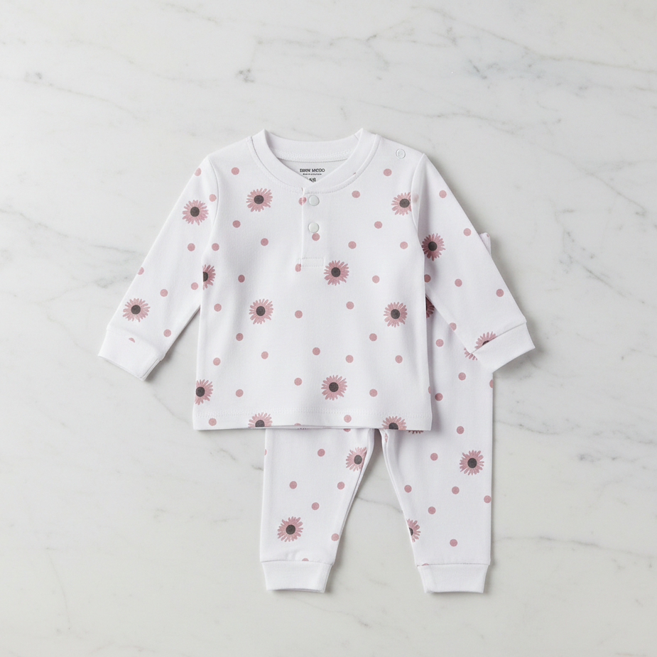 Long Sleeves 2 PCS night suit 110-16