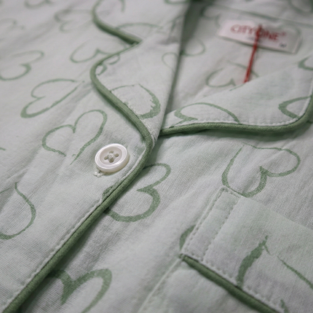 Womens Cotton Pyjama Set 707337