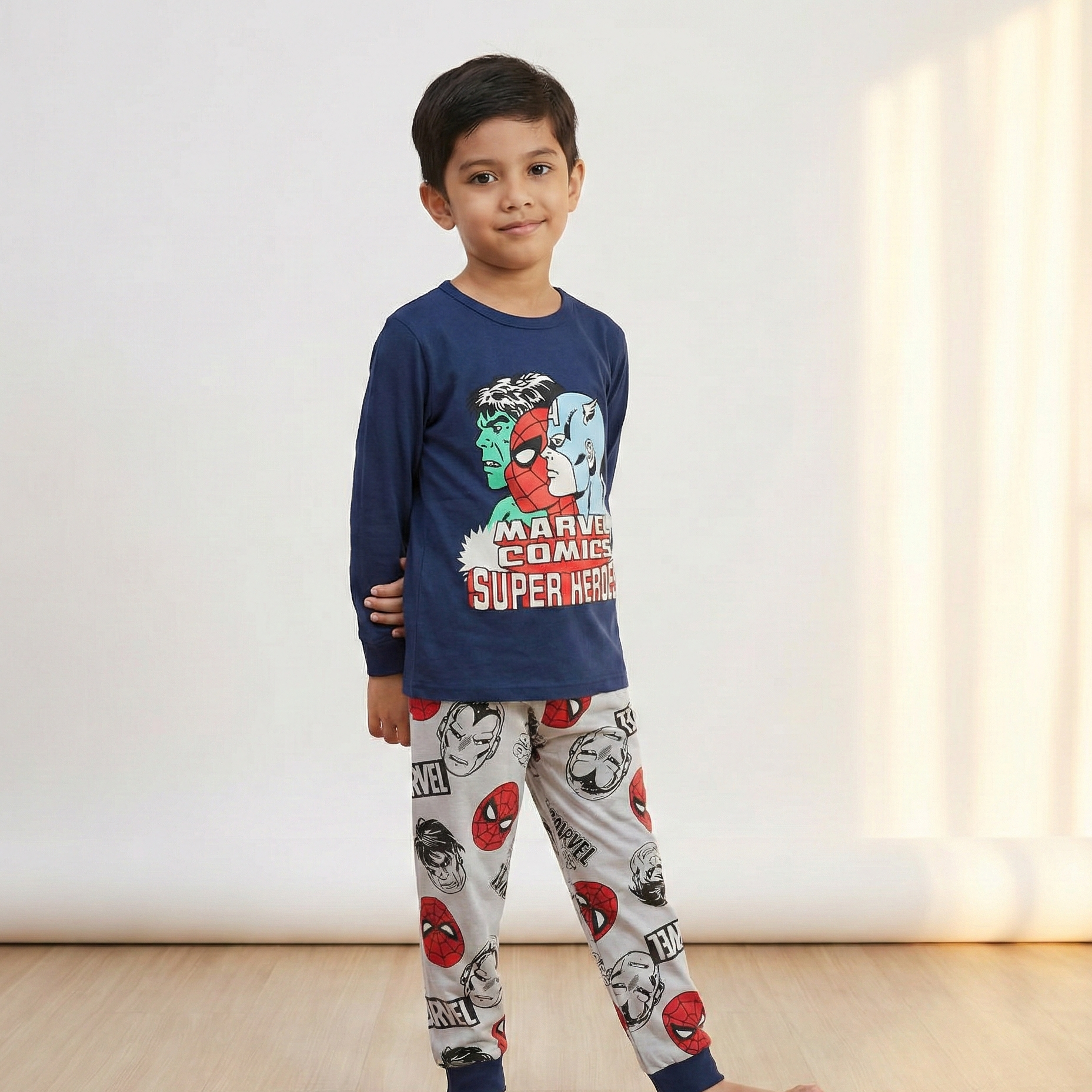 Super Heros Boys L/S Pajamas