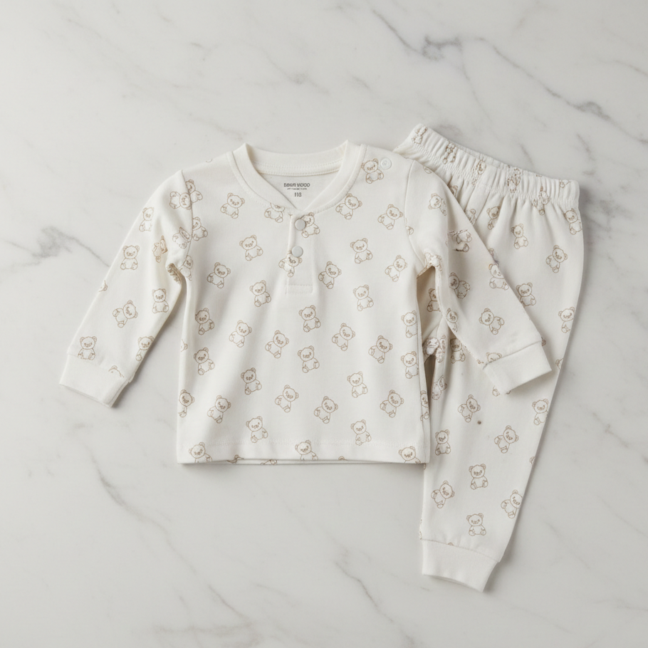 Long Sleeves 2 PCS night suit 110-07