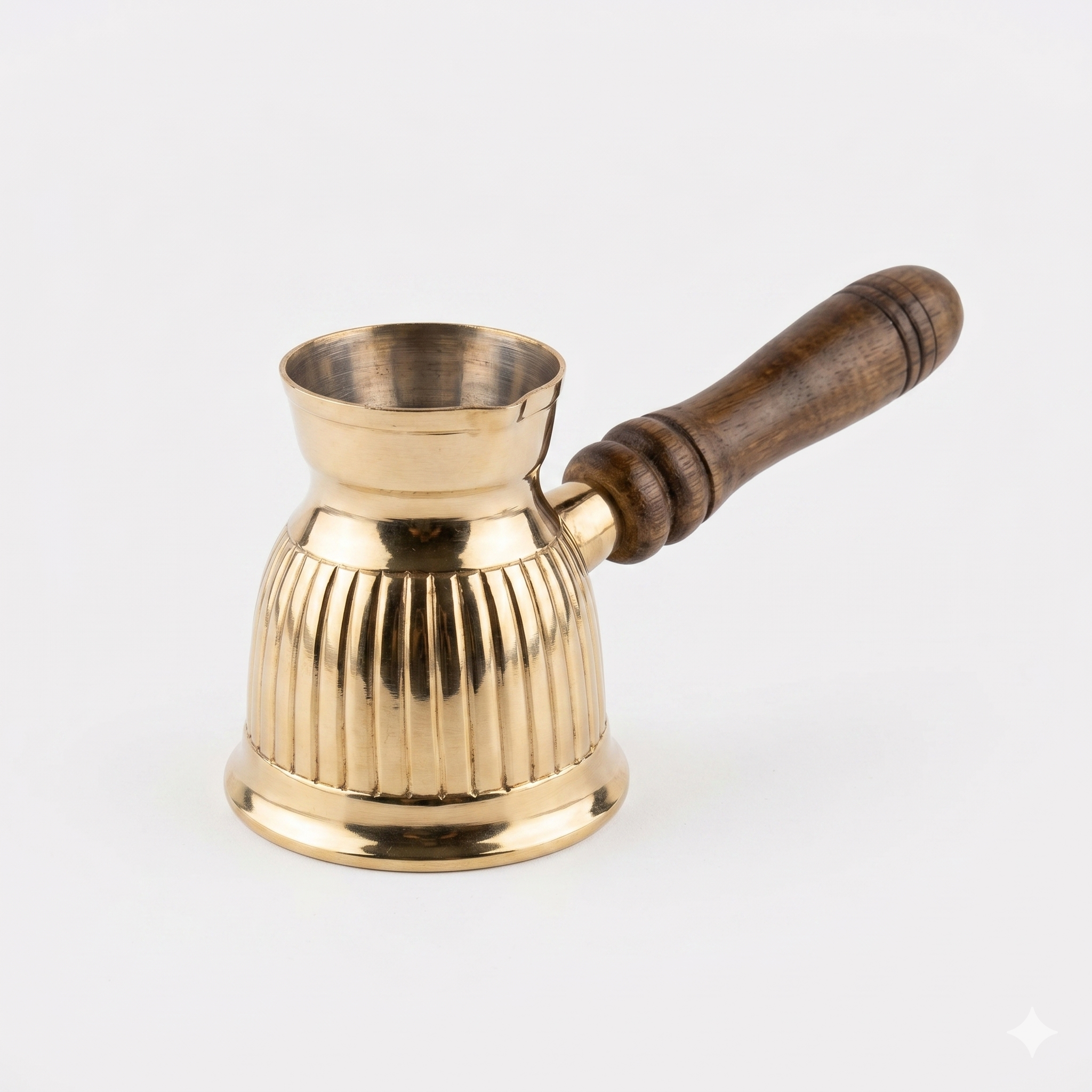 Golden Copper Turkish Coffee Pot Straght Salai No. 2
