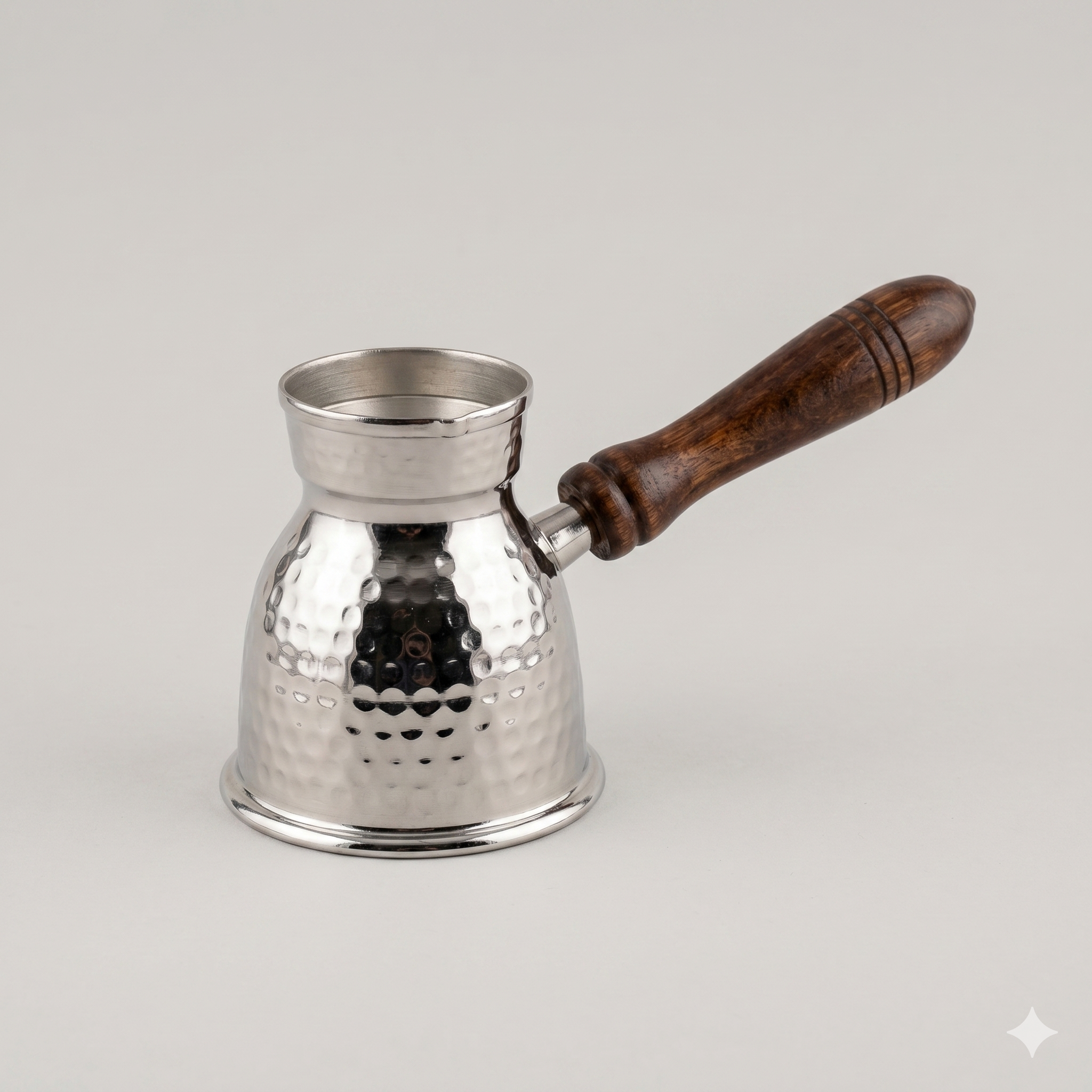 Silver Hammered Copper Coffee Pot No. 2