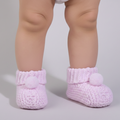 GIRLS BABY SHOE SOCKS PINK