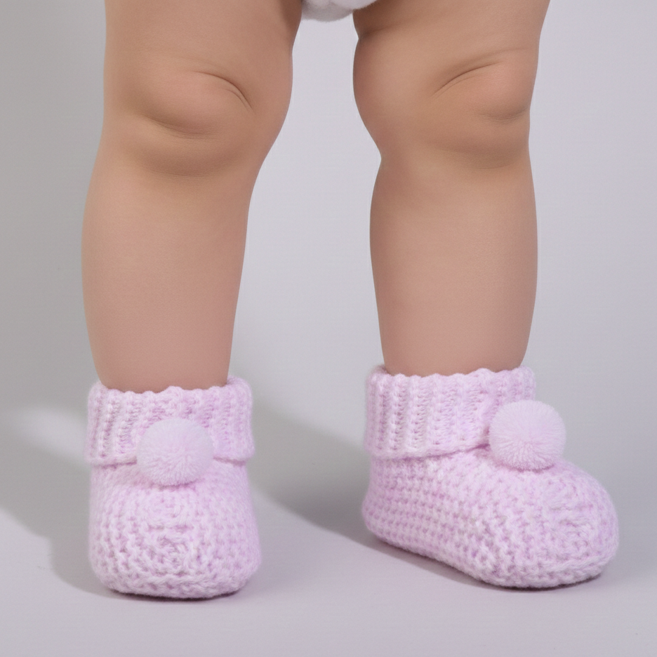 GIRLS BABY SHOE SOCKS PINK