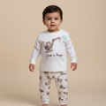 Long Sleeves Printed Baby 2 PCS night suit 112-03