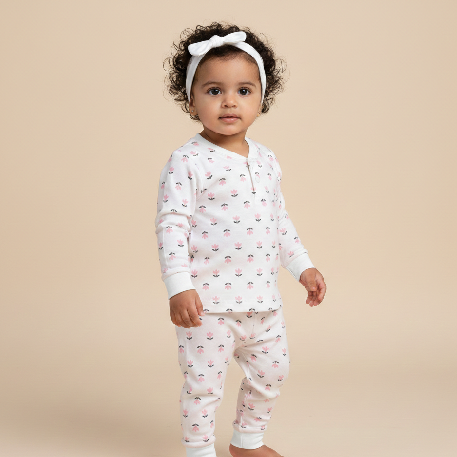 Long Sleeves 2 PCS night suit 110-11