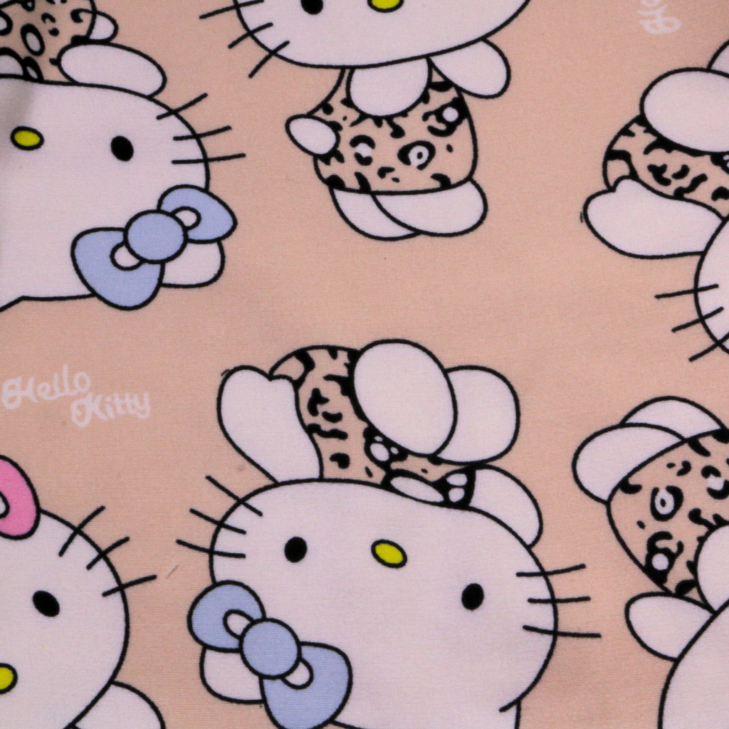 Hello Kitty Cream Pink Long-Sleeves Pajamas (Girls)