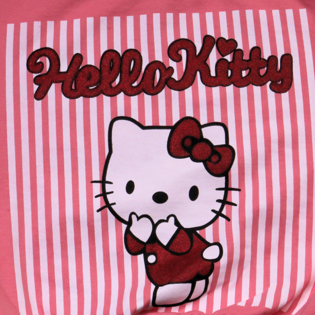 بيجامة كات ماري الوردية بأكمام طويلة (بنات)