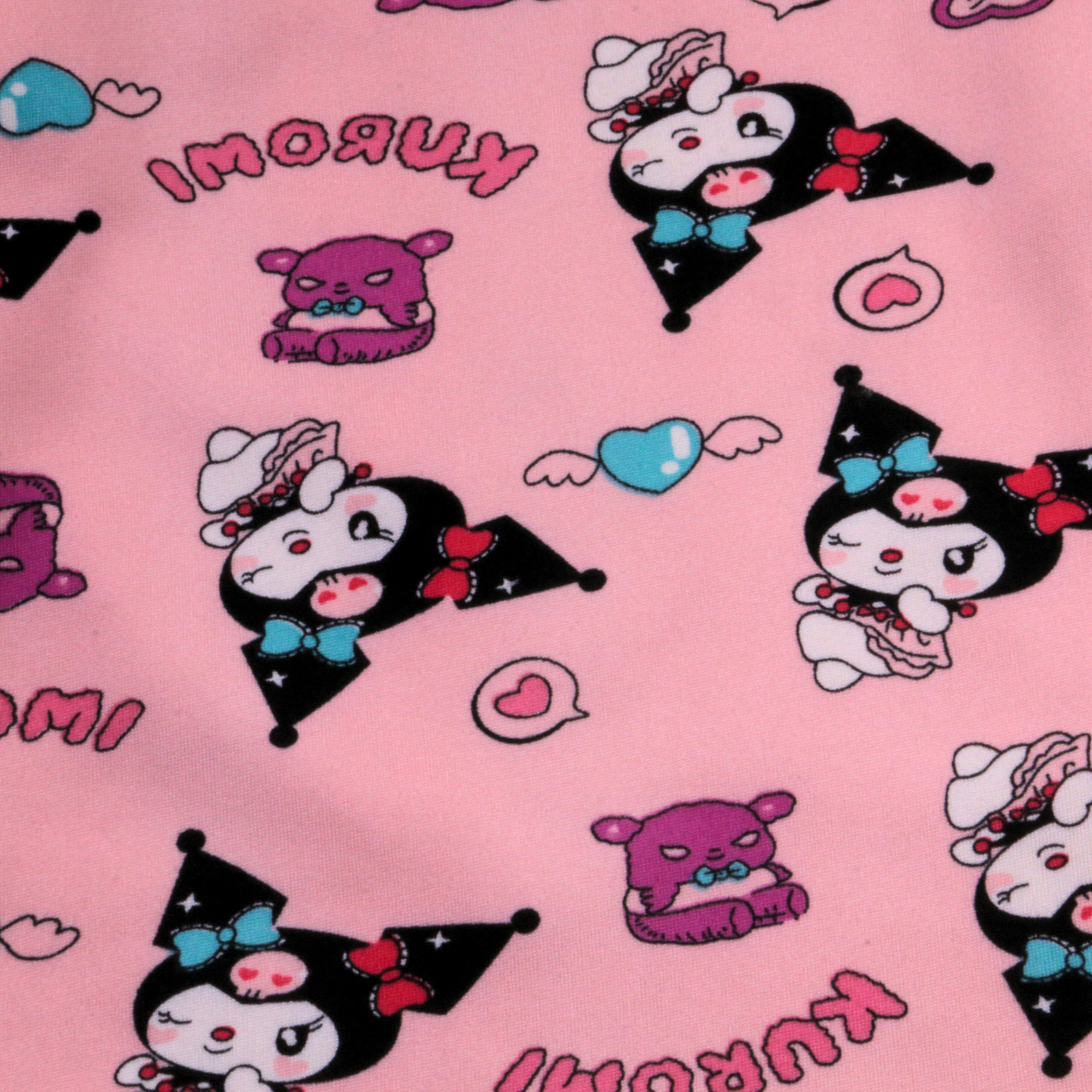 بيجامة كات ماري الوردية بأكمام طويلة (بنات)