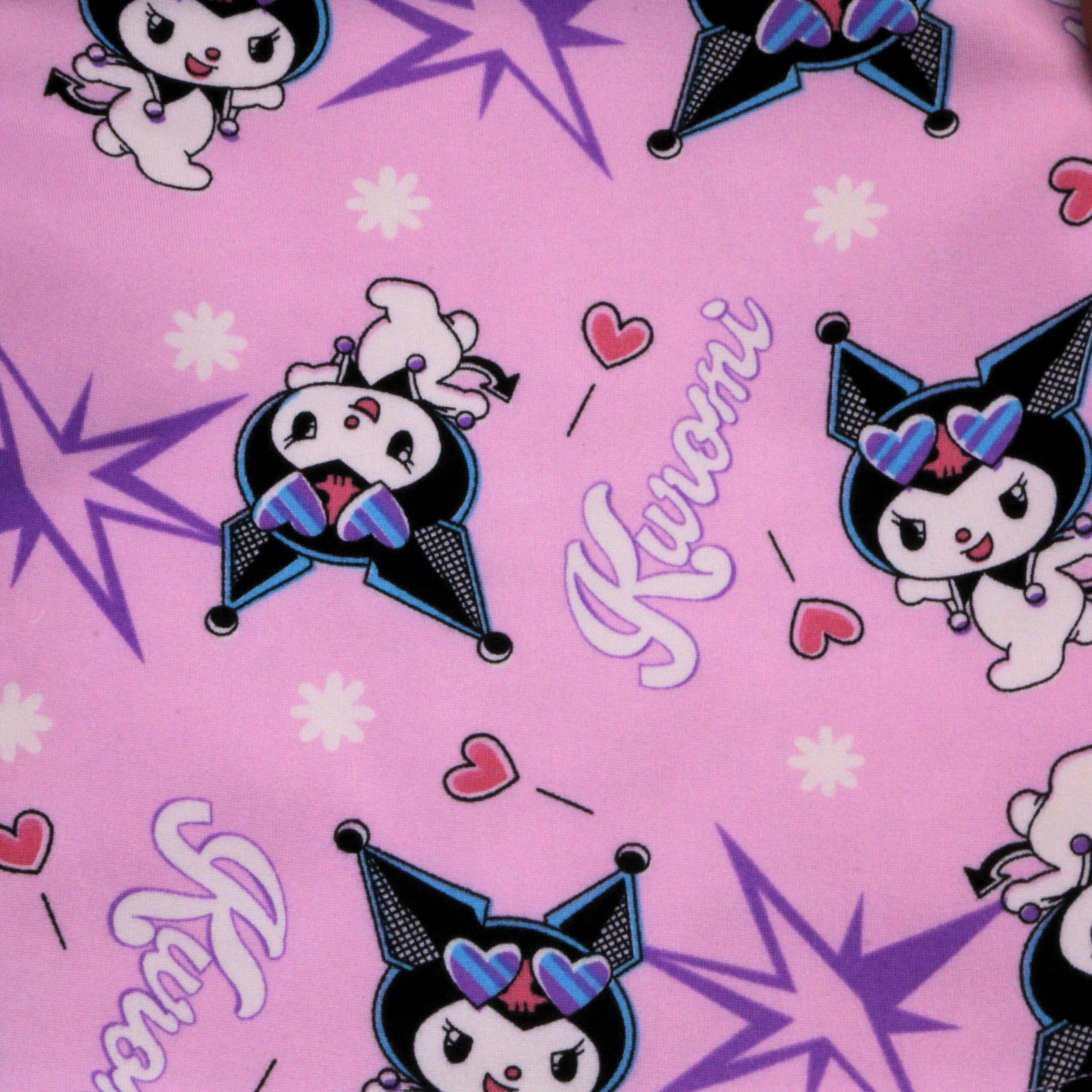 بيجامة كات ماري الوردية بأكمام طويلة (بنات)