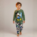 Mickey Mouse Green Long-Sleeves Pajamas (Boys)