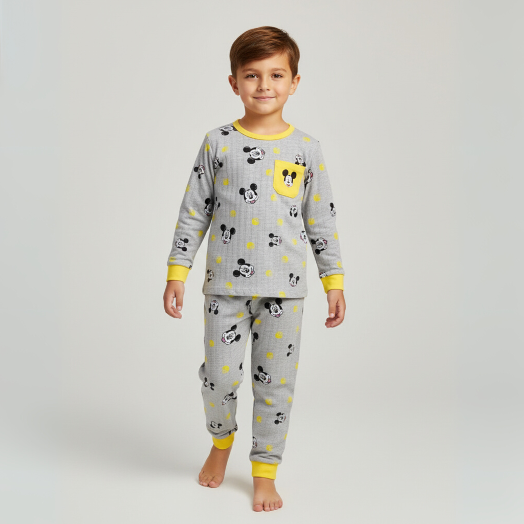 بيجامات ميكي ماوس بأكمام طويلة (للأولاد)