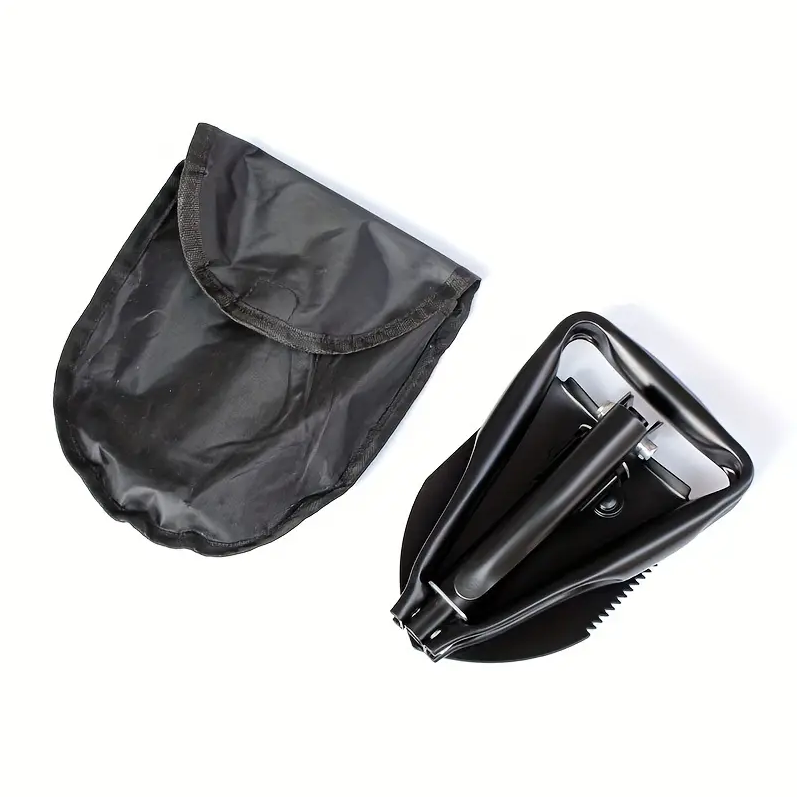 Black Shovel with Pickaxe